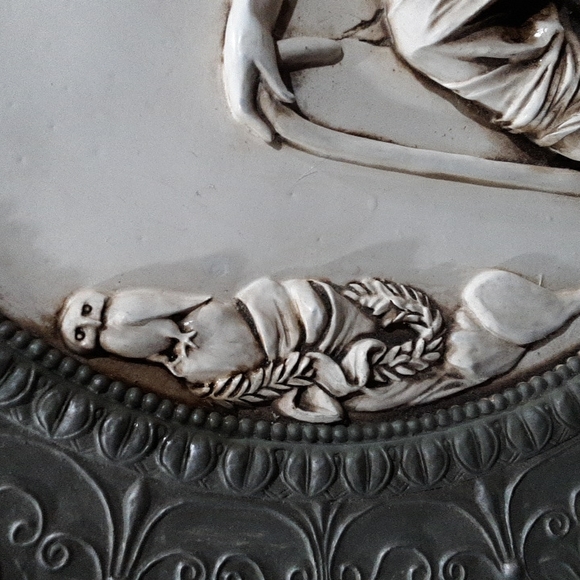 Greek Relief Plate Dimensional Wall or use Plate Rack - Picture 3 of 7